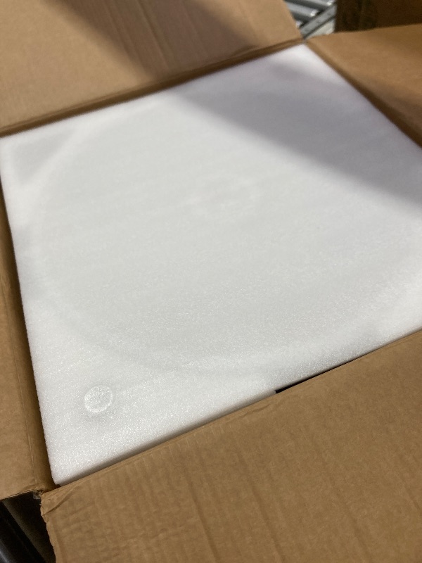 Photo 1 of **CRACKED PLASTIC COVER***48 inch Modern Retractable Ceiling Fan with Lights and Remote Control, 6Speed Dimmable Fandelier, Smart Ceiling Fan Light with Bluetooth Speaker, RGB Color Reversible Bedroom Living Room, Chrome