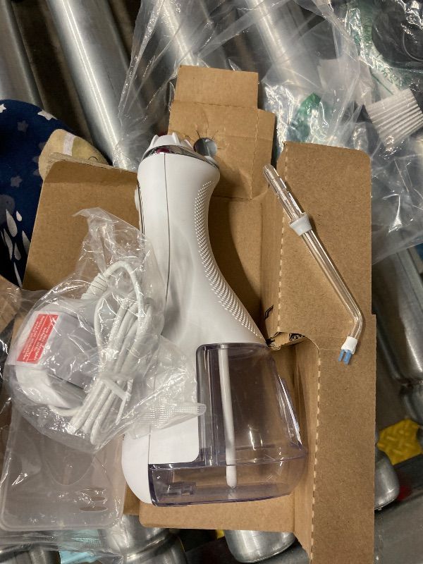 Photo 1 of **MISSING PARTS**Waterpik Cordless Advanced 2.0 Water Flosser For Teeth, Gums, Braces, Dental Care With Travel Bag and 4 Tips, ADA Accepted, Rechargeable, Portable, and Waterproof, White WP-580, Packaging May Vary