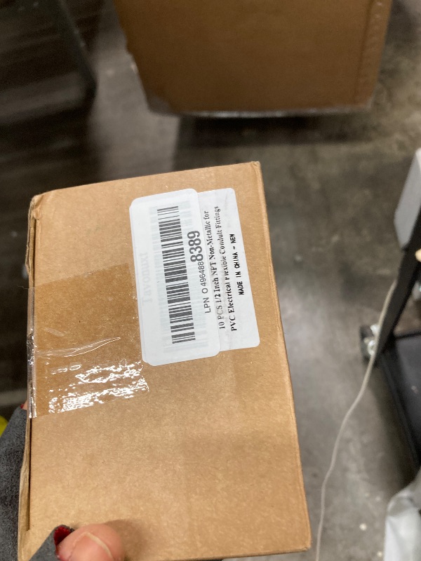 Photo 1 of 10 PCS 1/2" Liquid Tight Connector NPT Non-Metallic for PVC Electrical Flexible Conduit Fittings - Sturdy, Quick Installation, UL Listed for Home Outdoor Tubes Tools