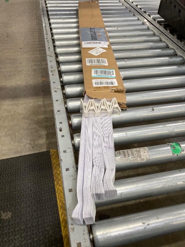 Photo 1 of ***MISSING PARTS -SELLING AS IS *** Redi Shade No Tools Original Light Filtering Pleated Paper Shade White, 36" W x 72" L, 3 Pack