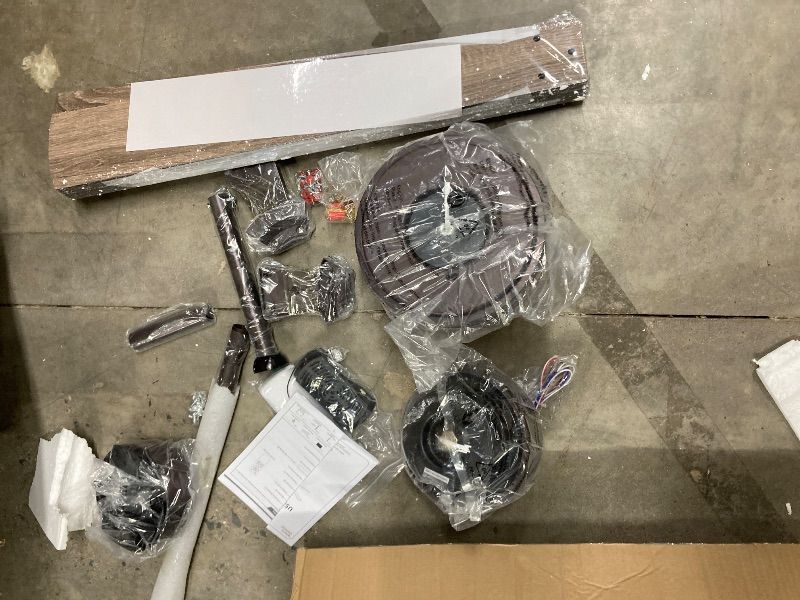Photo 1 of ***MISSING PIECES -SELLING AS INCOMPLETE PARTS ONLY*** 65 Inch Farmhouse Ceiling Fans with Lights and Remote, Industrial Large Ceiling Fan with 6-Speed Reversible DC Motor and 6 Dual Finish Blades, Oil Bronze Ceiling Fan with Light for Living Bedroom Pati