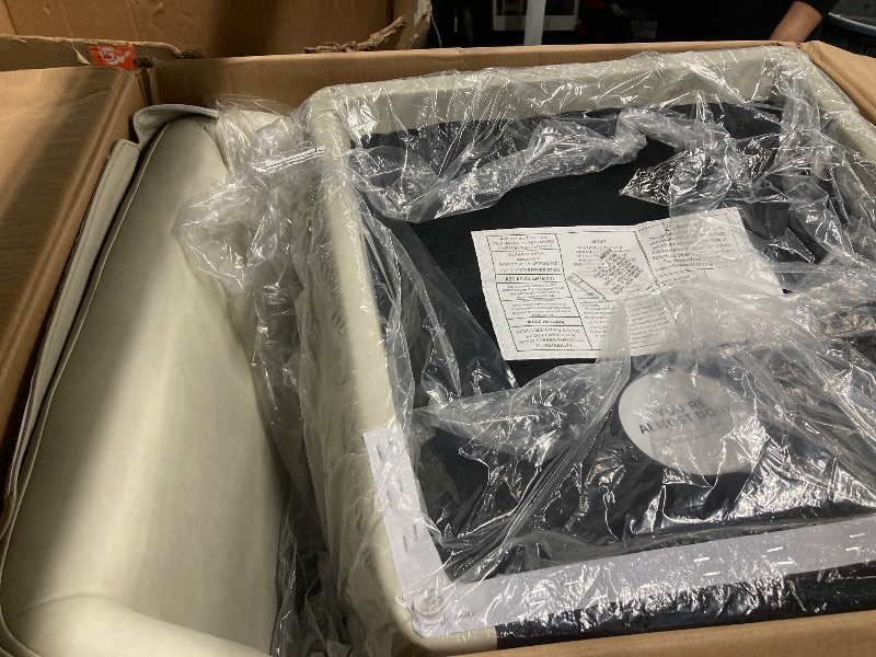 Photo 1 of ***ONE PIECE***KISLOT Upholstered Dining Chairs with Casters, Wingback Modern Side Armless Deskchair with Rollers for Diningroom Bedroom Livingroom Reading Room, Cream Faux Leather