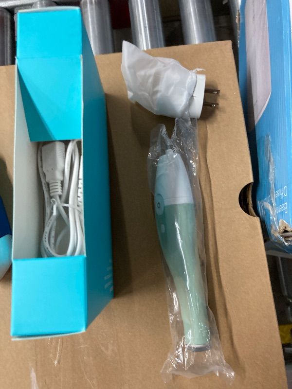 Photo 1 of **MISSING PARTS**Tao Clean UV Sanitizing Sonic Toothbrush and Cleaning Station, Electric Toothbrush, Dual Speed Setting, Seaglass Green