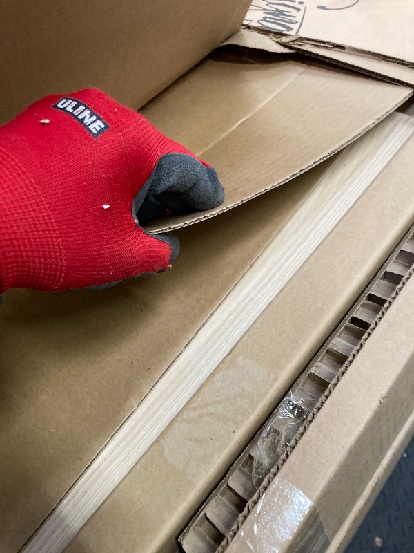 Photo 1 of ***THIS IS ONLY 1 BOX OF MULTIPLE MISSING BOXES***Signature Design by Ashley Onita Minimalist Panel Platform Bed, Foundation or Box Spring Not Needed, Queen, Beige***THIS IS ONLY 1 BOX OF MULTIPLE MISSING BOXES***