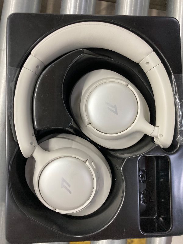 Photo 1 of **NO CHARGER WIRE**1MORE Wireless Bluetooth Noise-canceling Headphones - HQ31 SonoFlow SE Over-Ear Headphones with Hi-Res Audio, 90H Playtime, Clear Calls, Preset EQ Via App, Comfort for Home Office Travel(Oat White)