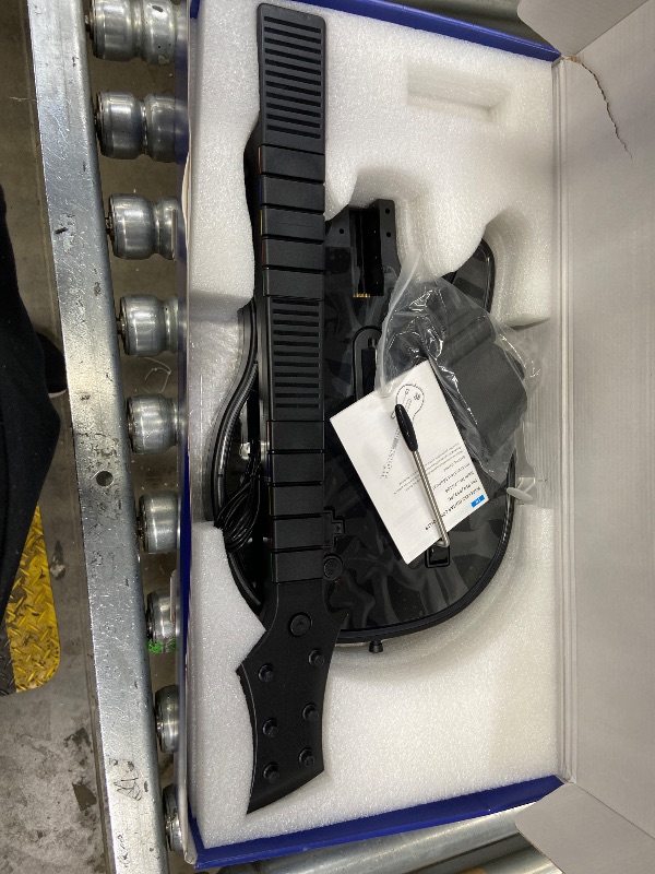Photo 1 of ***MISSING PART -SELLING AS IS *** JJDWIN Wireless Guitar Hero Controller for PS4/PS3/PC, Rock Band & Clone Hero Games with RGB Light, Fortnite Festival with Strap & Wireless Dongle,Black