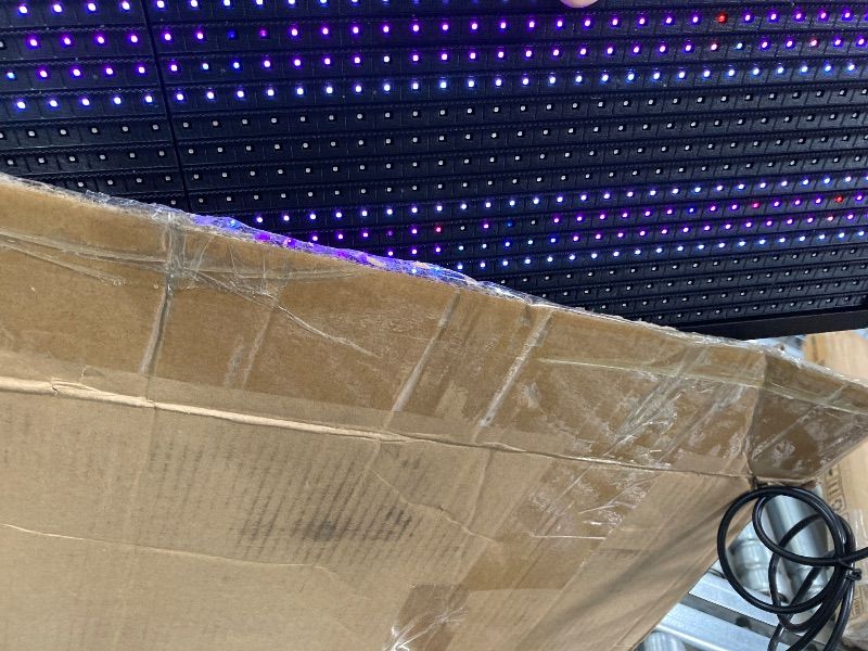 Photo 1 of **CRACKED IN BACK-SEE PICS**LURV LED Programmable Signs 40" x 8", Vibrant Full Color Scrolling Display, High Resolution Brightness, P10 Business Advertising rgb Sign, Store Message Board, Outdoor and indoor, WiFi+USB