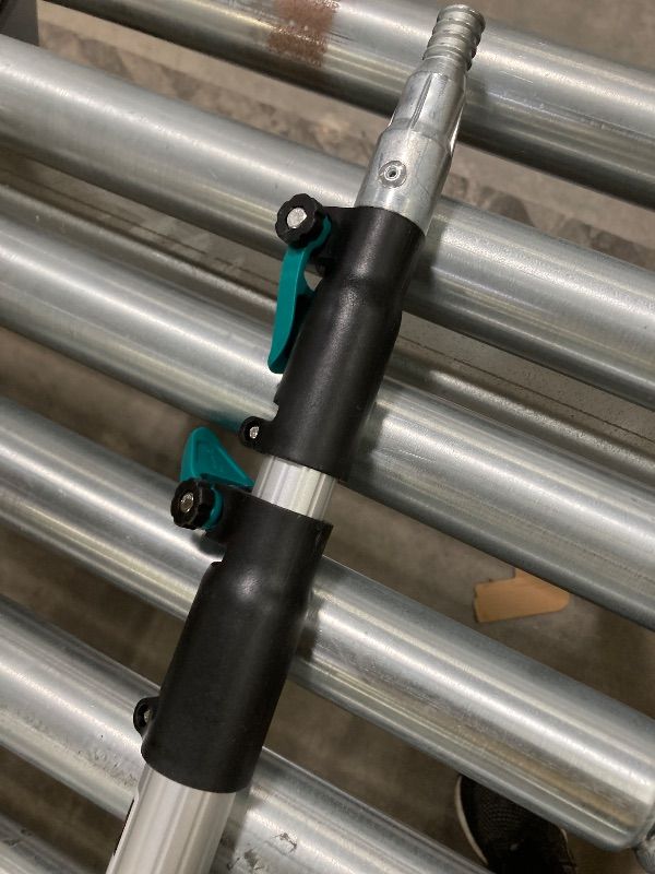 Photo 1 of ***PART ONLY -SELLING  POLE AS INCOMPLETE AS IS***TelesPro 20 Feet High Reach Window Squeegee with 5-12Ft Extension Pole, Window Cleaner Tool with 3-Stage Telescoping Pole,