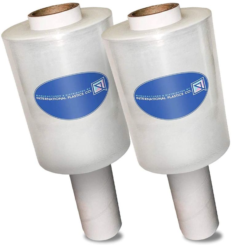 Photo 1 of Packs - Mini Stretch Wrap Film with Handle 5" 1000 Ft 80 Gauge for Pallet Wrap