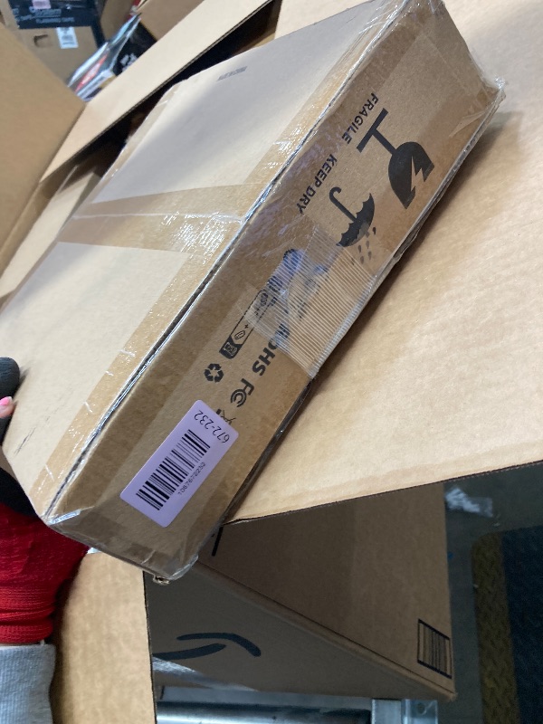 Photo 1 of **MISSING PARTS**Ambimall Arc Floor Lamp with Remote and Stepless Dimmable Bulb, Colors Temperature & Brightness Adjustable, Gold Floor Lamps for Living Room?Deep Beige Shade & Gold Pole?