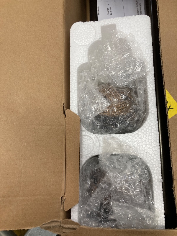 Photo 1 of 1 Inch Double Curtain Rods 72 to 144 Inches (6 to 12 ft), USFOOK Bronze Drapery Rods for Windows 69 to 140 Inches, Telescoping Dual Curtain Rod with Woven Leaf Finials