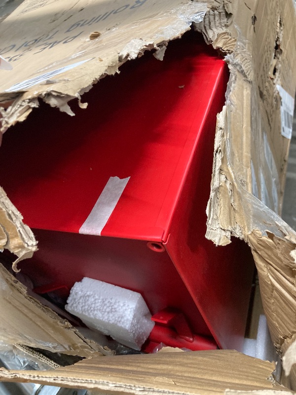 Photo 1 of ***MAJOR DAMAGE*MISSING PARTS***7-Drawer Tool Chest, Rolling Tool Cart, Large Capacity Tool Storage Cabinet with Keyed Locking and Drawer Liners, Link Buckle, and Can Be Combined to Large Cabinet Set, for Garage, Workshop, Warehouse***MAJOR DAMAGE*MISSING