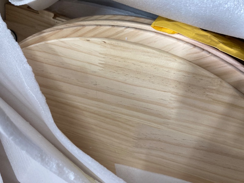 Photo 1 of **MISSING PARTS**TOCRETOARE Rotating Shoe Rack Tower, 7-Tier 24" Wide Solid Pine Wood Spinning Shoe Display 360° Lazy Susan Shoe Rack, Revolving Shoe Stand, Shoe Rotating Organizer for Closet Shoes and Handbags