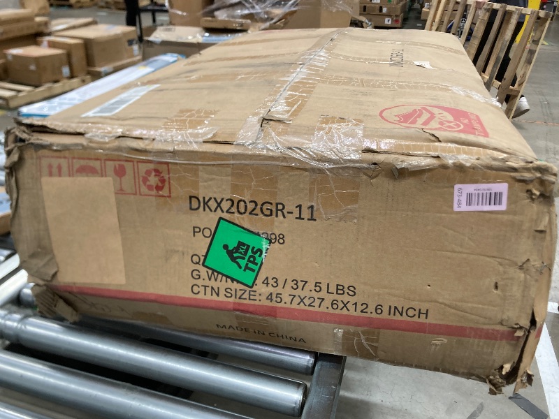 Photo 1 of ***SEVERAL BOXES ARE MISSING**ONE ONE PIECE ONLY INCLUDED, NOT 7 ***Solaste Aluminum Outdoor Patio Furniture Set , 7 Seats Patio Sectional Sofa with 5" Thick Cushion, Outdoor Patio Set for Porch, Backyard, Deck, Yard, Grey**SEVERAL BOXES ARE MISSING**ONE