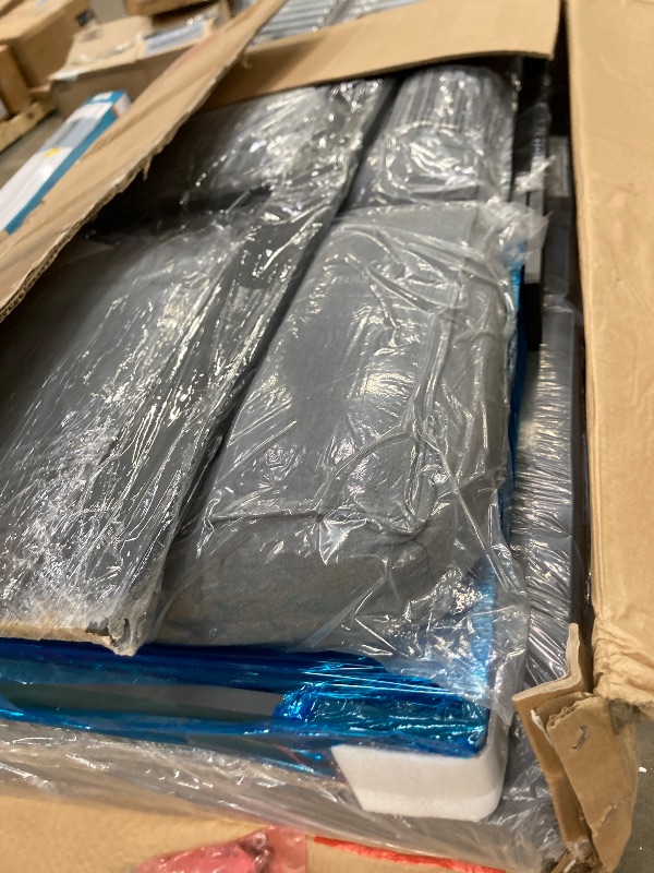 Photo 1 of ***SEVERAL BOXES ARE MISSING**ONE ONE PIECE ONLY INCLUDED, NOT 7 ***Solaste Aluminum Outdoor Patio Furniture Set , 7 Seats Patio Sectional Sofa with 5" Thick Cushion, Outdoor Patio Set for Porch, Backyard, Deck, Yard, Grey**SEVERAL BOXES ARE MISSING**ONE