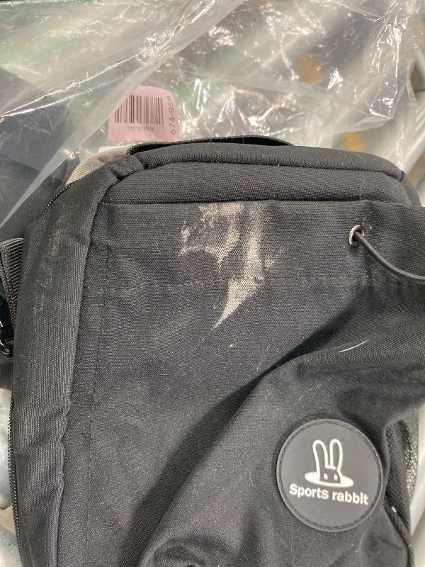 Photo 1 of ***NEEDS CLEANING***Sports Rabbit Insulated Lunch Bag for Men & Women – Lunch Bag with Water Bottle Holder, Compatible with Owala & 40/30oz Stanley Cups, Adjustable Crossbody Strap – Ideal for Work Travel Picnics (Black)***NEEDS CLEANING***