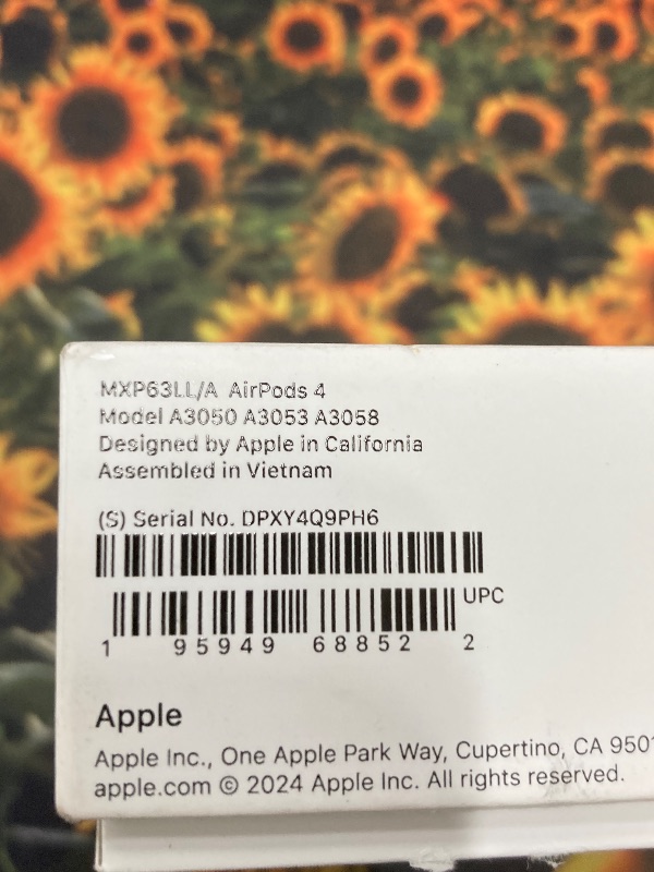 Photo 1 of ***Missing right side*****Apple AirPods 4 Wireless Earbuds, Bluetooth Headphones, Personalized Spatial Audio, Sweat and Water Resistant, USB-C Charging Case, H2 Chip, Up to 30 Hours of Battery Life, Effortless Setup for iPhone