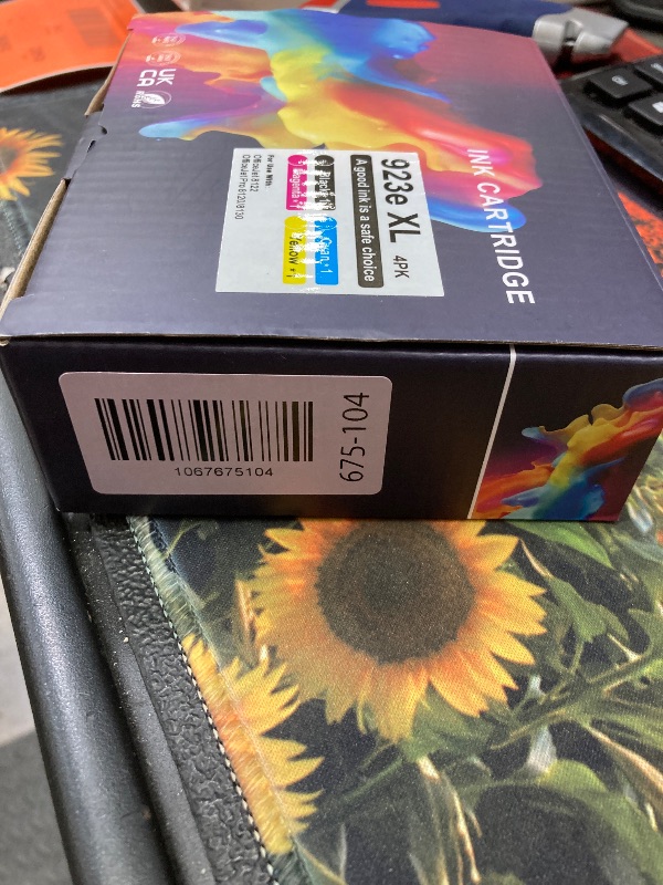 Photo 1 of *923XL Ink Cartridges with Chip Replacement for HP 923e 923XL Ink Cartridges Combo Pack for HP OfficeJet Pro 8130 8120 8122 8124 8125 8132 8134 8135 8138 8139 Printer (Black Cyan Magenta Yellow)***USED -SELLING AS IS***