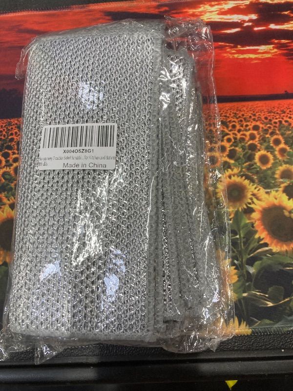 Photo 1 of **pack of 2**Sunyuneey Non-Scratch Metal Wire Dishcloth, Quick Cleaning Without Leaving Marks, Easily removes Stubborn Stains, Suitable for Various Surfaces, Metal Wire Dishcloth Cleaning Power (10)