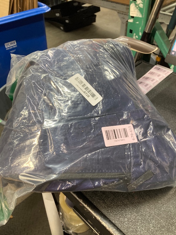 Photo 1 of ***BROKEN ZIPPER***Zober Large Christmas Tree Storage Bag - Fits 9 Ft Artificial Trees - Plastic, Waterproof Christmas Tree Bag For Storage Box For Xmas - Strong, Durable Handles - Label Card Slot - Blue***BROKEN ZIPPER***