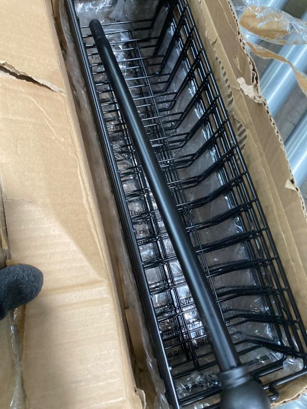 Photo 1 of ***MISSING PIECES -SELLING AS PARTS ONLY*** Delamu Over the Door Pantry Organizer, 6-Tier Metal Pantry Door Organization and Storage, Hanging Kitchen Basket Spice Rack Seasoning Shelves, Cabinet Door Organizer for Easy Install,D5xW18xH50inch