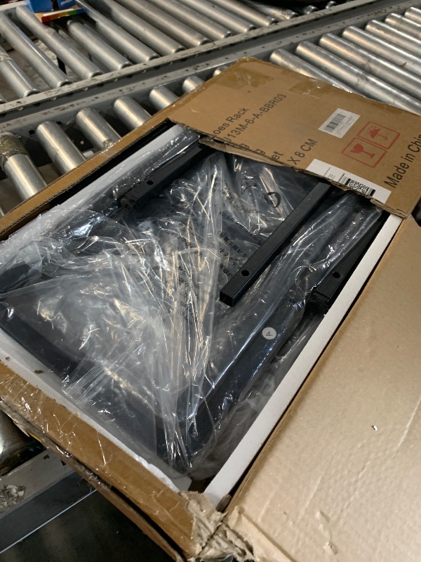 Photo 1 of (MISSING FOR PARTS) HOMEFORT Shoe Rack 6-Tier, Shoe Storage Shelf, Industrial Shoe Tower, Narrow Shoe Organizer for Closet Entryway, Small Shoe Rack Table with Durable Metal Shelves, Rustic Brown