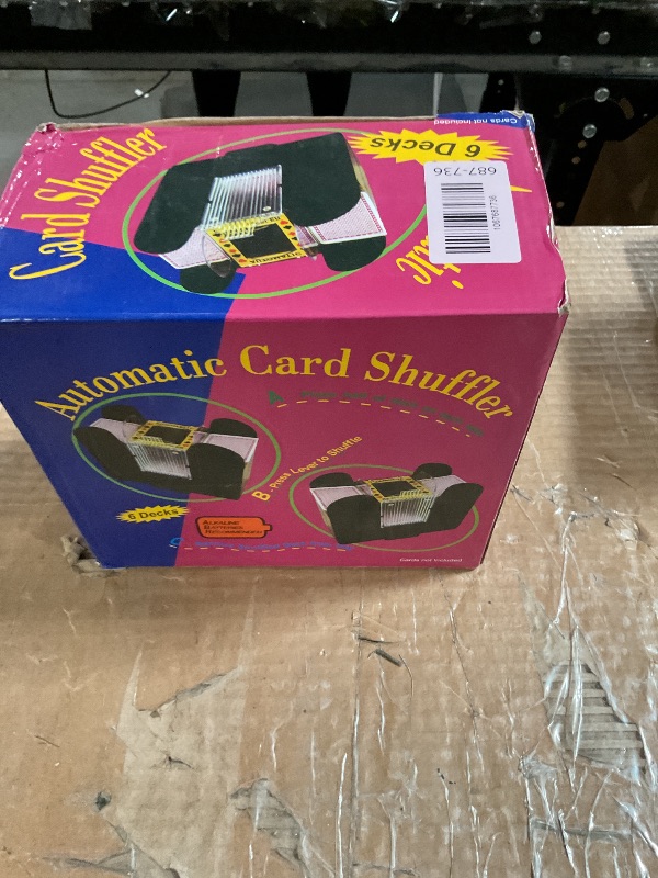 Photo 1 of ***SOLD FOR PARTS***FONBEAR Automatic Card Shufflers 6 Deck (Playing Cards Included) - Battery-Operated Electric Shuffler Heavy Duty - Great for Casino, Home & Tournament Use for UNO, Blackjack, Texas Hold'em, Phase 10