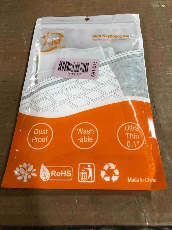 Photo 1 of (2 Pack) Universal Clear Anti-Dust Keyboard Skin Protector Cover for 104/107 Keys Standard Desktop Keyboard Reusable Waterproof Keyboard Cover