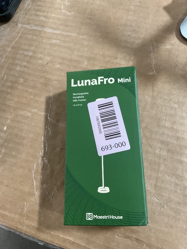 Photo 1 of ***DAMAGED - SEE NOTES/PICTURES*** Maestri House Rechargeable Milk Frother, LunaFro Mini Handheld Electric Foam Maker Detachable Stainless Steel Whisk Drink Mixer Foamer Mini Blender for Matcha, Lattes, Cappuccino, No Stand
