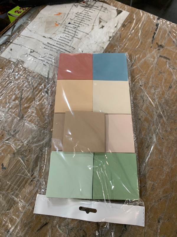 Photo 1 of (16 Pack) Sticky Notes 3x3, Vintage Colors, Sticky Pads, Recyclable, Easy to Stick for Home, Office, Notebook