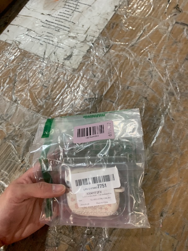 Photo 1 of (with Cute Keychain) Girovo Compatible with AirPods Pro 3 Case (2025) Women, Soft Silicone Two-Tone Funny Cartoon Engraved Portable 360° Full Protection Case for Airpod Pro 3rd Gen Starlight/Pink