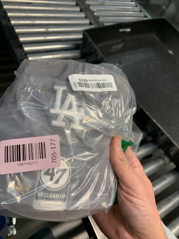 Photo 1 of '47 MLB Unisex-Adult Dark Grey Clean Up Adjustable Hat Cap One Size (US, Alpha, One Size, Los Angeles Dodgers)