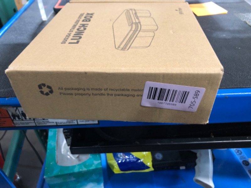 Photo 1 of ***FACTORY SEALED*** Stainless Steel Bento Box Kids Adult with 7oz Soup Thermo, Transparent Lid 3 Compartments Metal Bento Lunch Box with Insulated Food Jar,Lunch Box Container Sauce Cup for School,BPA-Free(Purple)