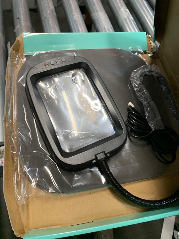 Photo 1 of ***MISSING PARTS***
30X 10X Extra Large Floor Magnifying Glass with Light and Stand,60 LED Flexible Gooseneck Floor Magnifying Lamp with 5 Color Modes, 2-in-1 Lighted Magnifiers for Close Work, Sewing,Crafts, Painting