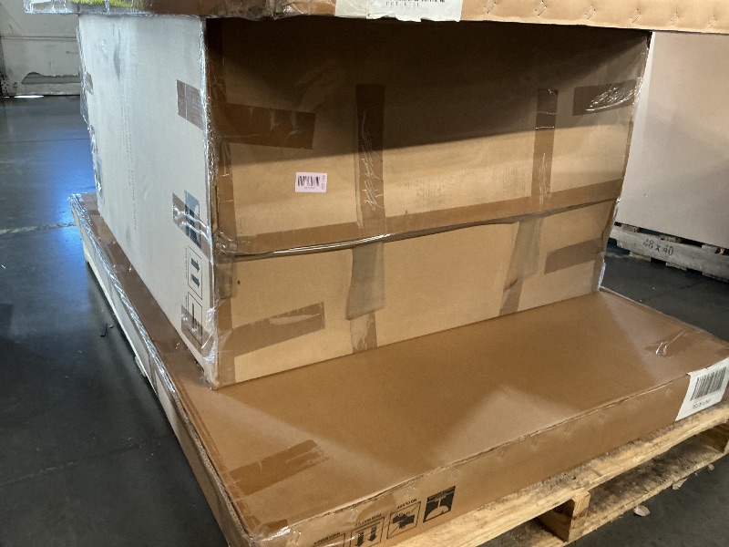 Photo 1 of ***FACTORY SEALED*** ***TRUCK/TRAILER PICKUP ONLY*** Hanover Fontana 7-Piece Outdoor Dining Set with 6 Sling Chairs and a 38-In. x 72-In. Cast-Top Table