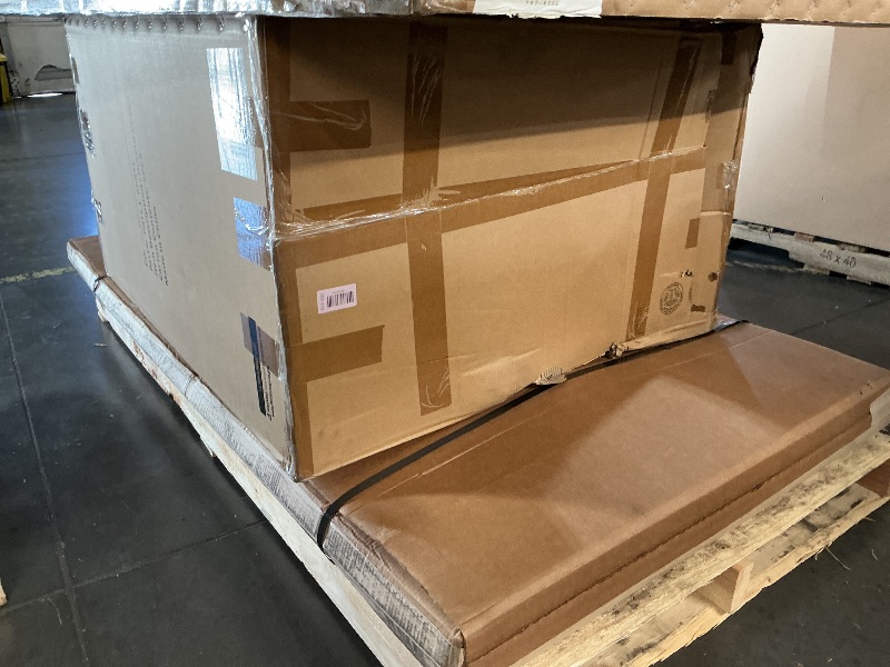 Photo 1 of ***FACTORY SEALED*** ***TRUCK/TRAILER PICKUP ONLY*** Hanover Fontana 7-Piece Outdoor Dining Set with 6 Sling Chairs and a 38-In. x 72-In. Cast-Top Table