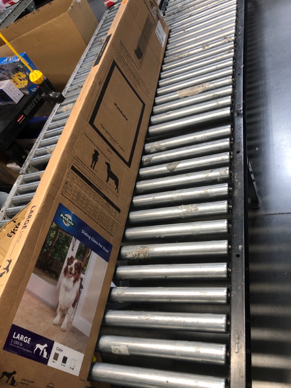 Photo 1 of ***MISSING HARDWARE AND WEATHERSTRIPPING ***

PetSafe Sliding Glass Pet Door - No-Cut DIY Install Doggy Door for Renters - Aluminum Frame - Adjustable Height 75 7/8" to 80 11/16" - Ideal for Large Dogs Up to 100 lb - White