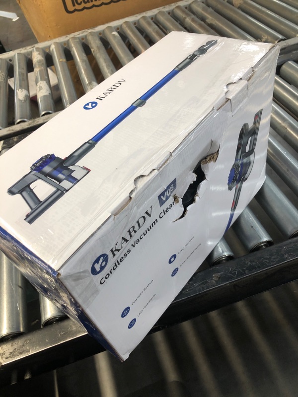 Photo 1 of ***DAMAGED - SEE NOTES/PICTURES***
KARDV Cordless Vacuum Cleaner, 500W/40Kpa Vacuum Cleaners for Home, 60Mins Stick Vacuum with LED Display, Anti-Tangle & Wall Mount Charging, 8 in 1 Lightweight Vacuum for Hard Floors Carpet Pet Hair