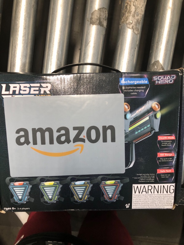 Photo 1 of ***FACTORY SEALED***
Squad Hero Rechargeable Laser Tag for Kids, Teens & Adults - Boys Gifts - Blasters & Vest Sensors - Fun Ideas Age 8+ Year Old Toys - 4 Set - Lazer Teen Boy Game Boys & Girls Outdoor Teenage Activities
