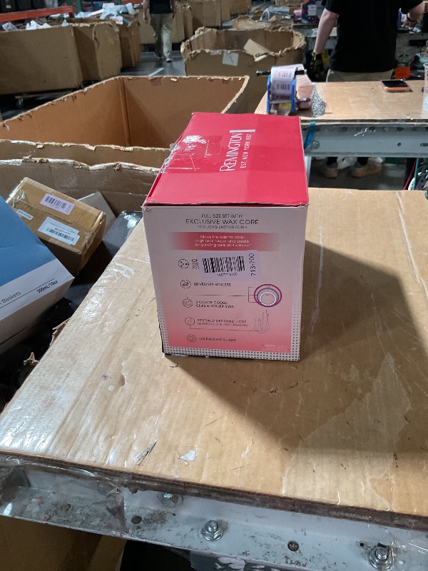 Photo 1 of ***lid broken***Remington Ionic Conditioning Hair Setter, 20 Velvet Hair Rollers, 6 Large (1¼”), 10 Medium (1"), 4 Small (¾”), Blowout Style Hair Curlers