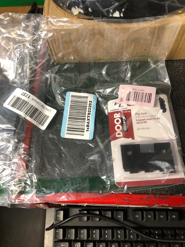 Photo 1 of ***STOCK PHOTO FOR REFERENCE ONLY*** Prime-Line U 103198 Flip Lock Door Lock 2-3/4 inch Height with Fasteners, Matte Black (Single Pack)
