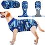 Photo 1 of ***STOCK PHOTO FOR REFERENCE ONLY*** Kuoser Blue Camo Dog Recovery Suit, Small