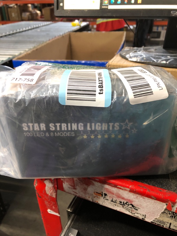Photo 1 of ******STOCK PHOTO FOR REFERENCE ONLY***White Star String Lights,LED Plug in with Timer