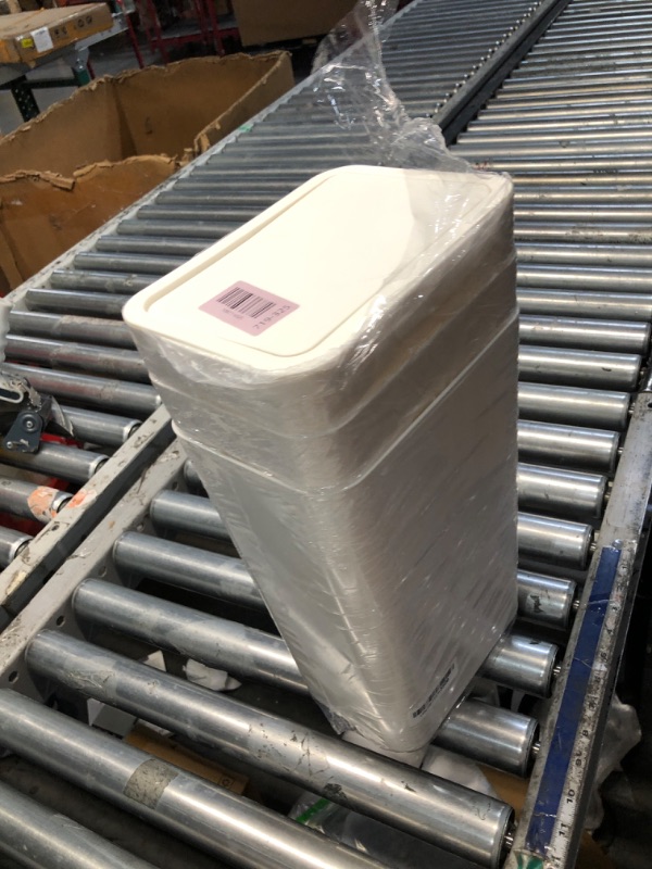 Photo 1 of ***MISSING PARTS***
N. NETDOT 3 Pack Small Trash Can with lid, 3 Gallon Bathroom Trash Can,Garbage Can Slim Trash Bin Waste Basket for Bathroom,Kitchen,Bedroom,Living Room,Office,Laundry - Off White