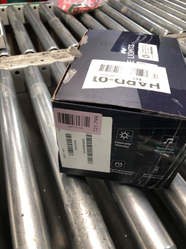 Photo 1 of ***DAMAGED - SEE NOTES/PICTURES*** Brightown Smart Icicle Lights for Outside, 66Ft 608 LED RGB Smart Christmas Lights with 58 Preset Modes, App or Remote Control, Music Sync, Memory and Timer Function for Indoor/Outdoor Use