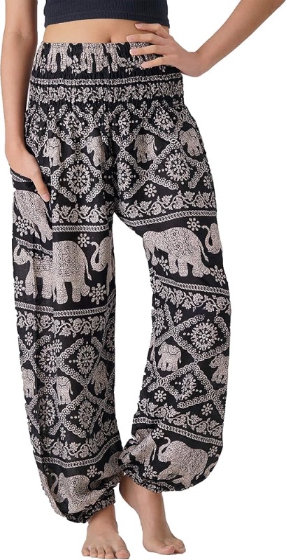 Photo 1 of (2 PACK)***STOCK PHOTO FOR REFERENCE ONLY***B BANGKOK PANTS Harem Pants Women Yoga Boho Clothes with Pockets