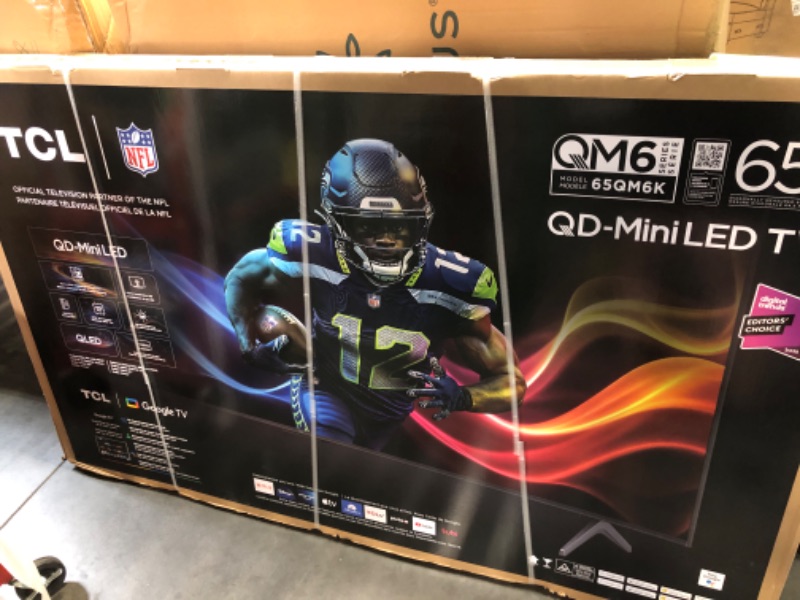 Photo 1 of ***FACTORY SEALED***  TCL 65 Inch Class QM6K Series | Mini LED QLED 4K HDR | 65QM6K, 2025 Model | 120HZ-144HZ High Brightness Smart Google TV Dolby Atmos Onkyo Audio | Voice Remote Alexa Gaming Streaming Television