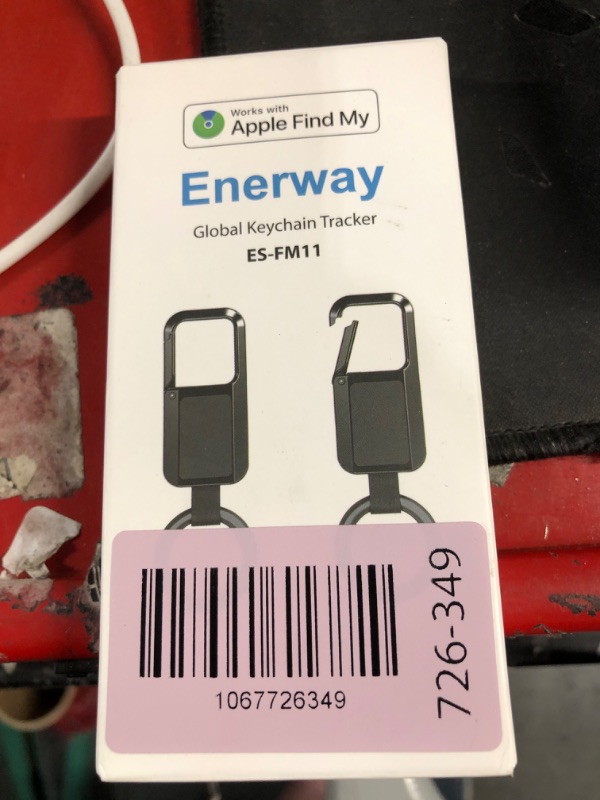 Photo 1 of ***DAMAGED - SEE NOTES/PICTURES*** Lmrbelec Keychain Tracker Tag, Works with Apple Find My (iOS Only), Heavy Duty Car Key Chain Keychain Accessories for Men, llaveros para Hombres Carabiner Key Chain Anti-Lost Key Finder, Black