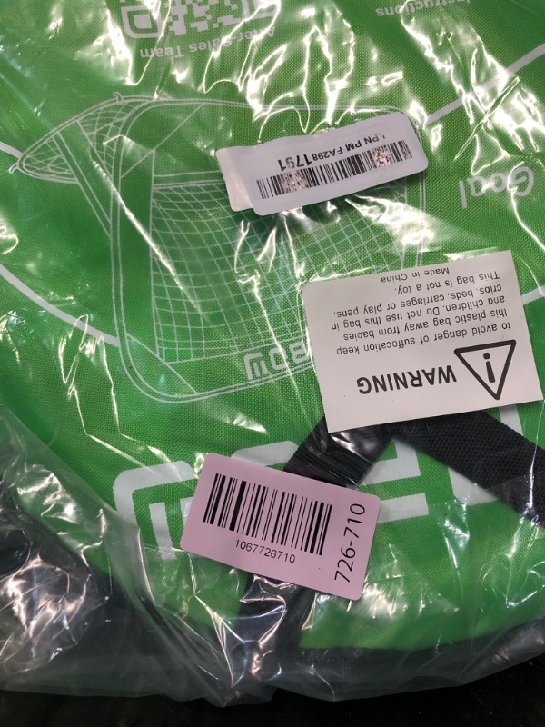 Photo 1 of ***MISSING PARTS***
RUNBOW 3.3x2.2ft Pop Up Portable Soccer Goal for Kids Children's Soccer Net Outdoor Fun in Backyard and Beach?3.3x2.2ft, Green?2 Pack?