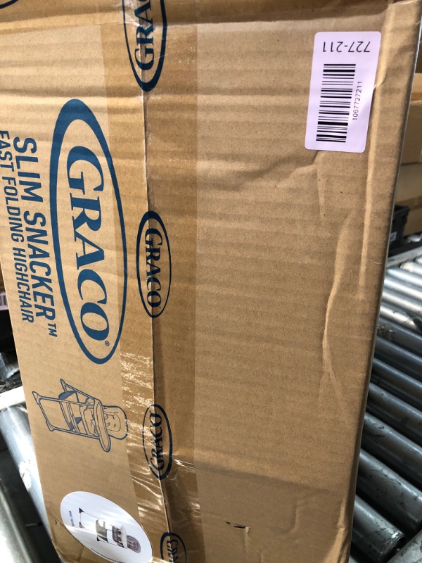 Photo 1 of ***FACTORY SEALED***  Graco Slim Snacker High Chair, Ultra Slim, Fast-Folding, Multiple Recline Positions, Comfortable Feeding, Whisk